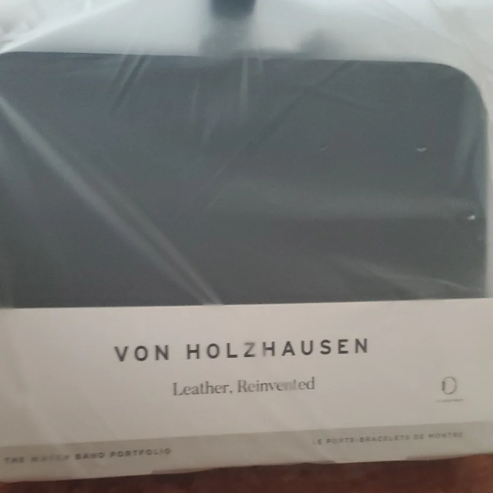 Von Holzhausen Watch Band Portfolio Leather,reinvented Organizer Black Or Tan